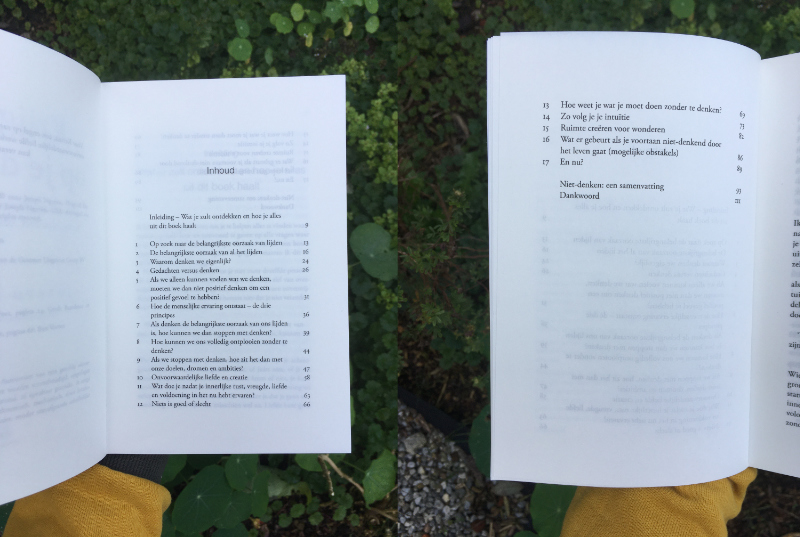Krijg grip op je denken inhoudstabel