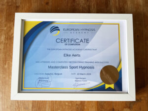 Certificaat Elke Aerts sporthypnose